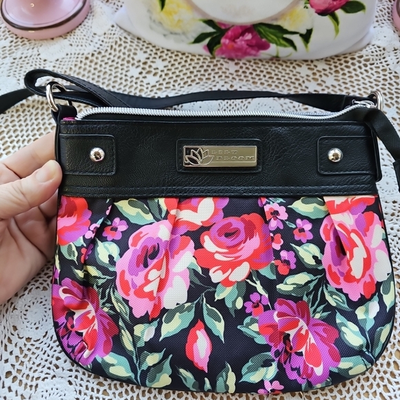 Lily Bloom Romantic Rose Blossom Crossbody And Matching Wallet Floral - Picture 2 of 14
